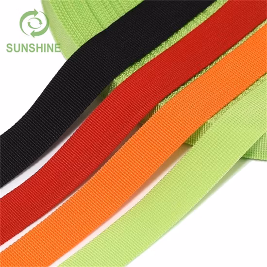 バッグや衣料品用の 100% PP/PET 糸のカラーリボン